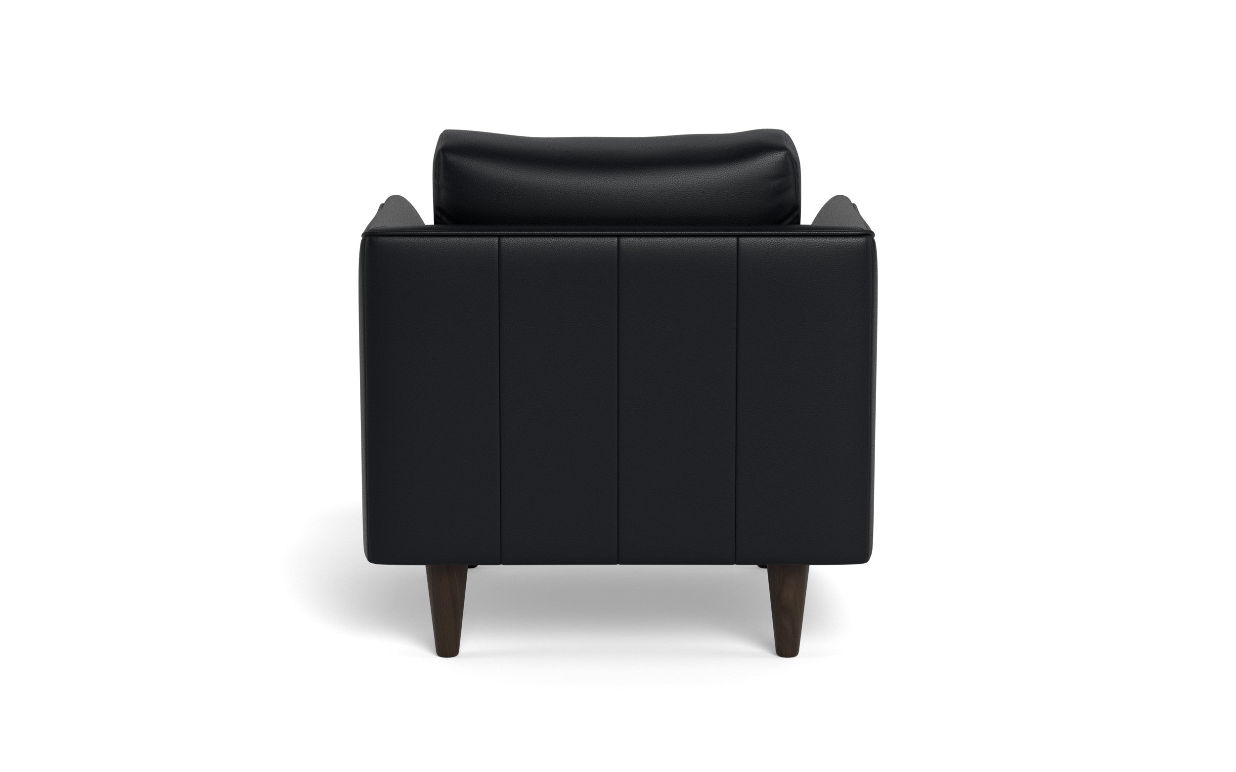 Skyline Leather Arm Chair-Leather Sofa-Tribeca Black Leather-MAK Modern