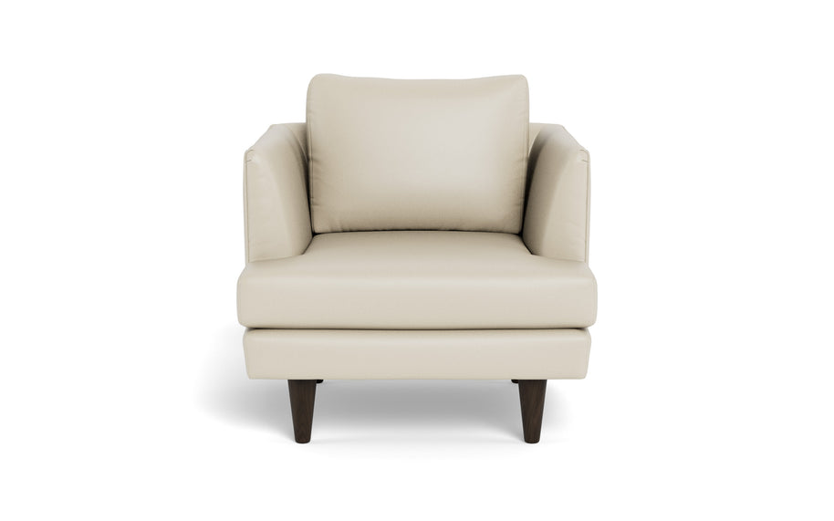 Skyline Leather Arm Chair-Leather Sofa-Tribeca Cream Leather-MAK Modern