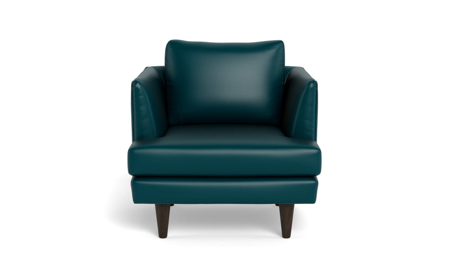 Skyline Leather Arm Chair-Leather Sofa-Tribeca Lagoon-MAK Modern