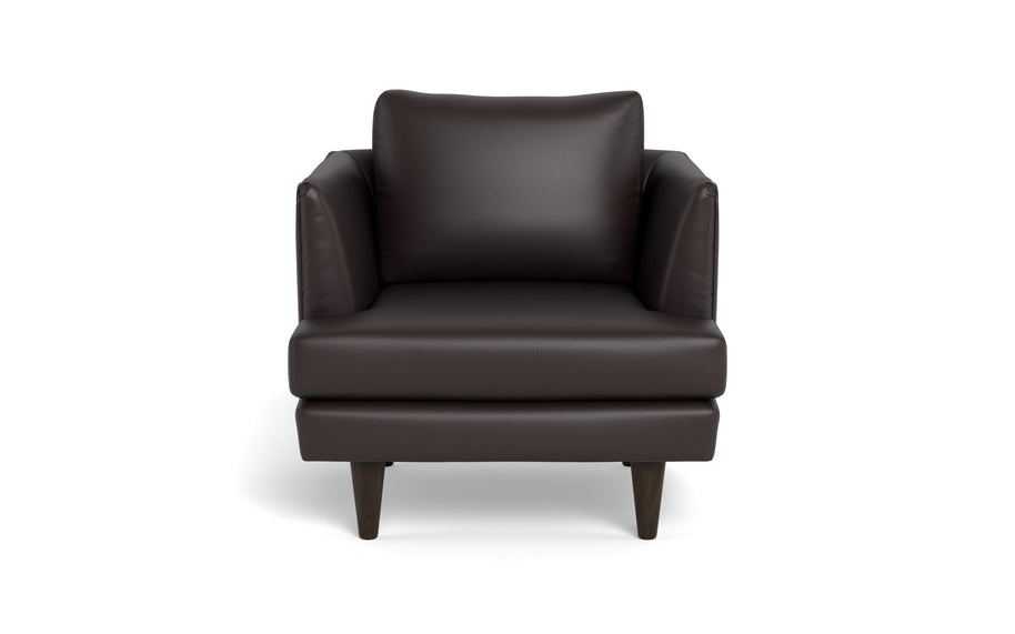 Skyline Leather Arm Chair-Leather Sofa-Tribeca Quarry Leather-MAK Modern