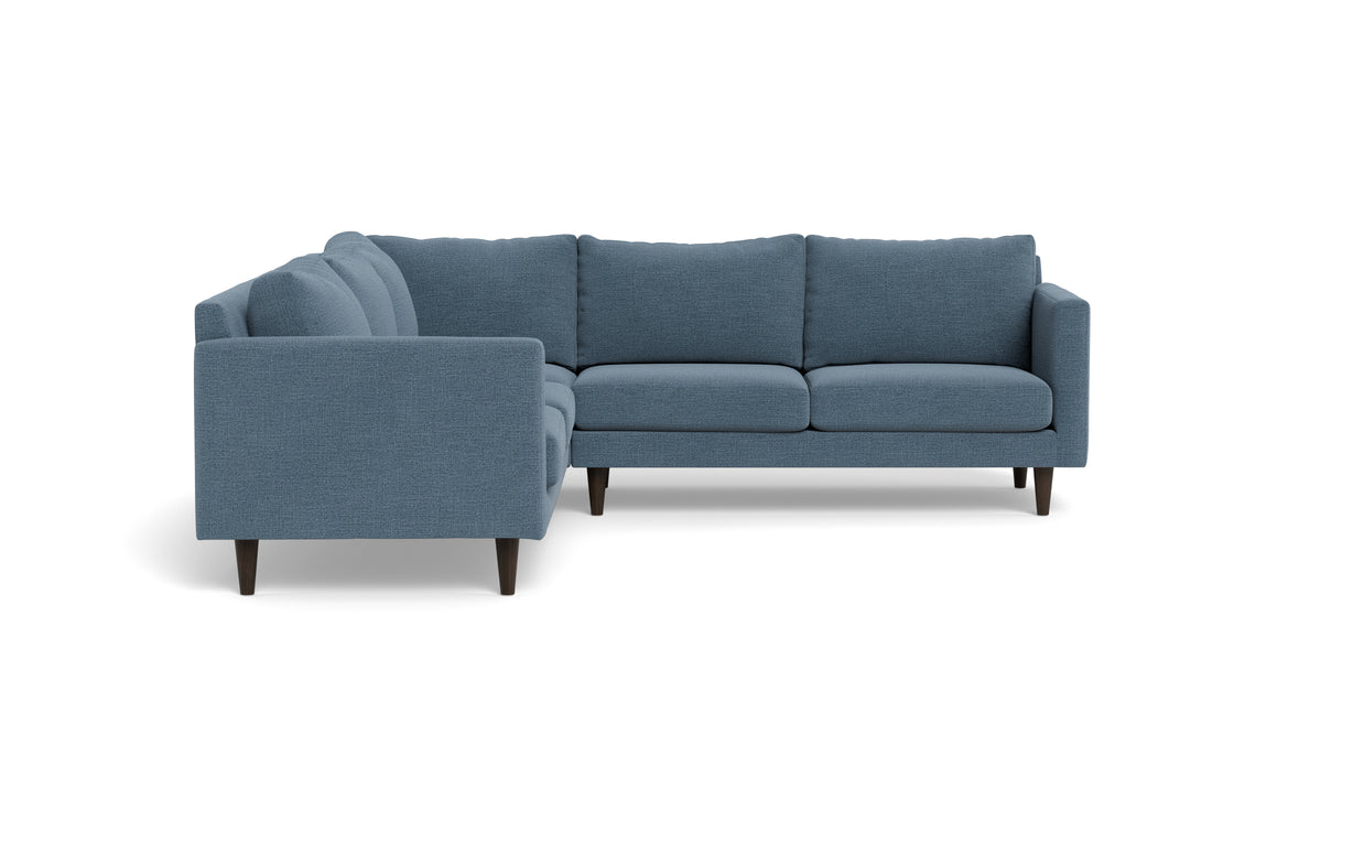 Maverick Corner Sectional-Fabric Sectional-Elliot French Blue-MAK Modern