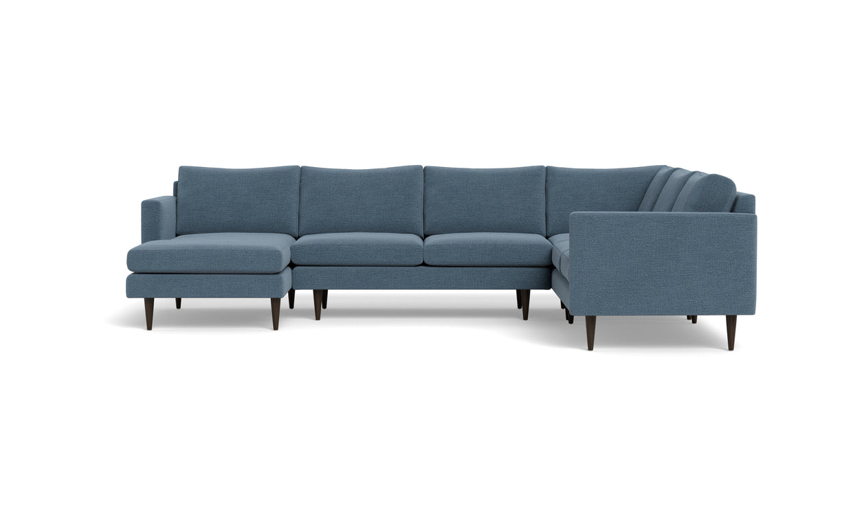 Maverick Corner Sectional With Left Chaise-Fabric Sectional-Elliot French Blue-MAK Modern