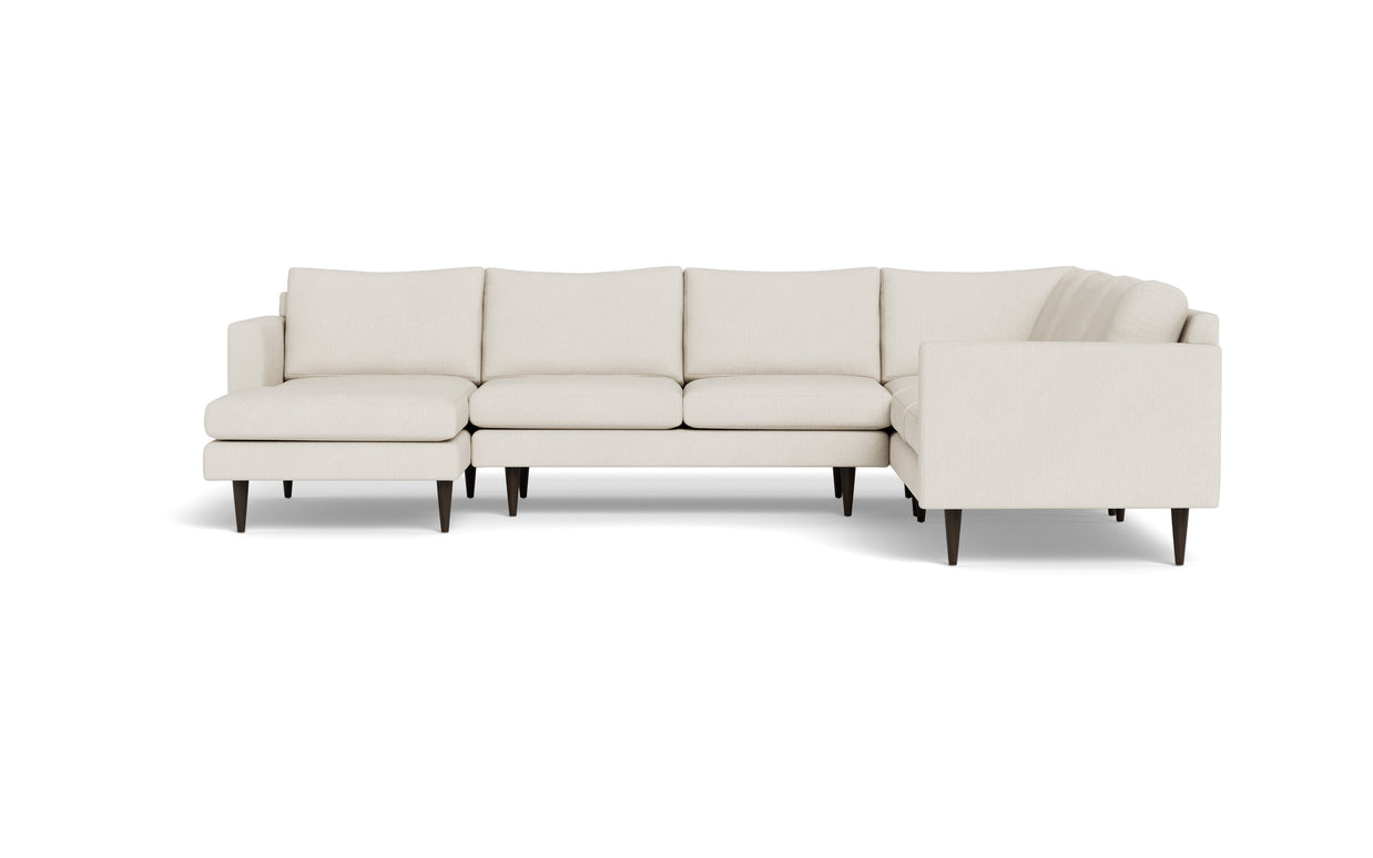 Maverick Corner Sectional With Left Chaise-Fabric Sectional-Curious Snow-MAK Modern
