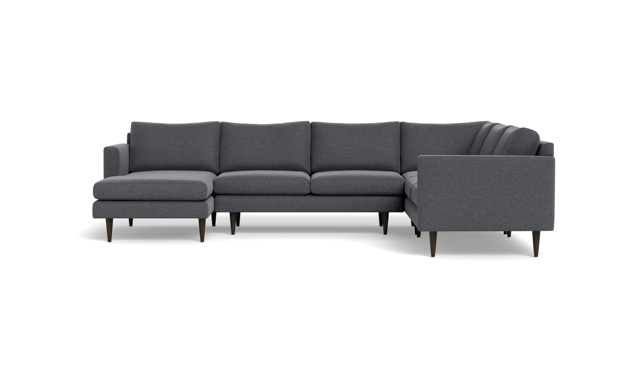Maverick Corner Sectional With Left Chaise-Fabric Sectional-Bennett Charcoal-MAK Modern