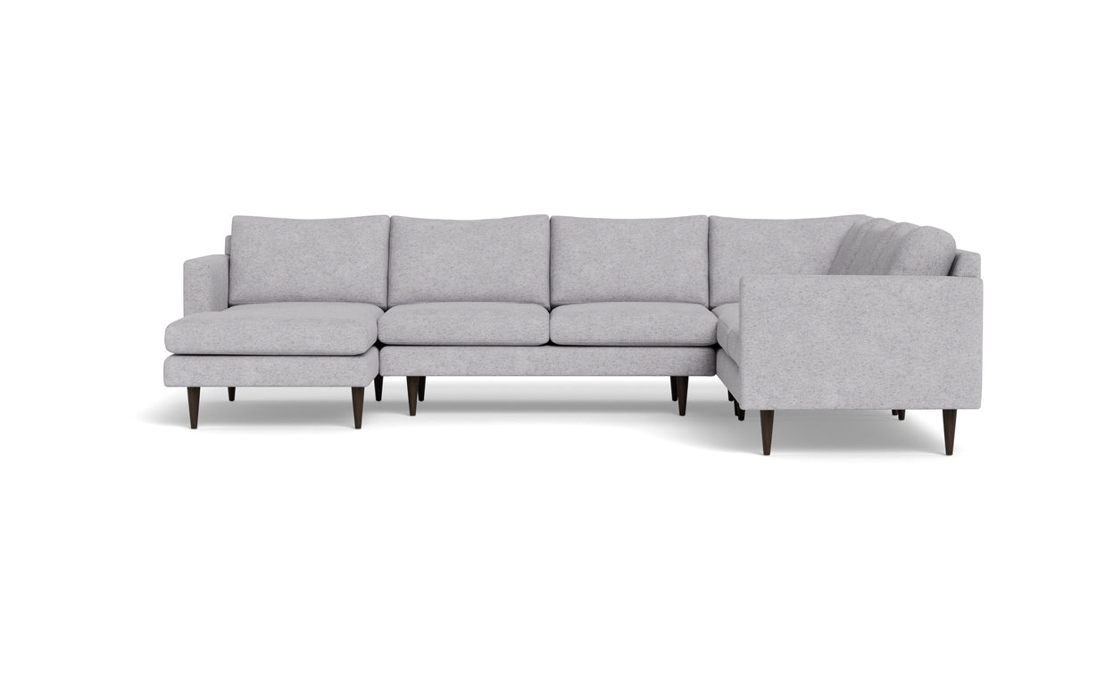 Maverick Corner Sectional With Left Chaise-Fabric Sectional-Travis Pewter-MAK Modern