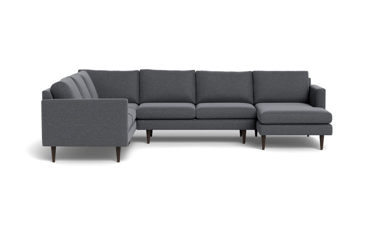 Maverick Corner Sectional With Right Chaise-Fabric Sectional-Bennett Charcoal-MAK Modern