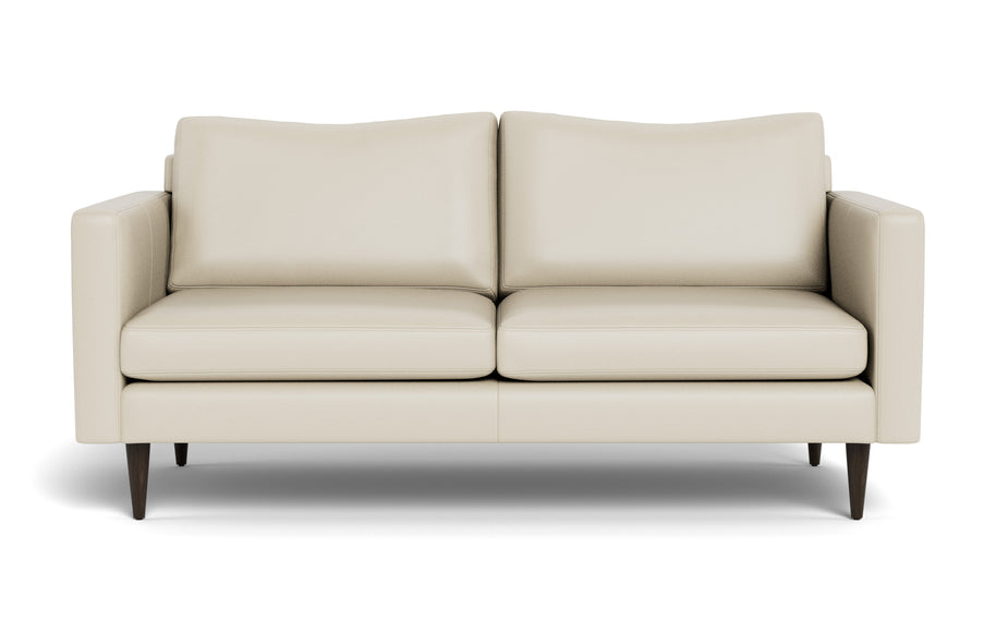 Maverick Leather Apartment Sofa-Fabric Sectional-Tribeca Cream Leather-MAK Modern