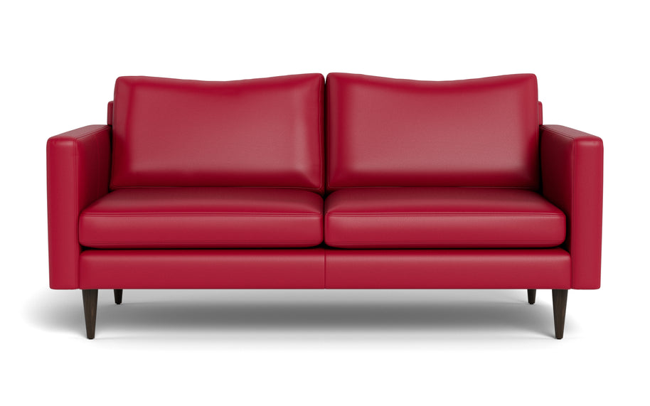 Maverick Leather Apartment Sofa-Fabric Sectional-Tribeca Scarlet-MAK Modern