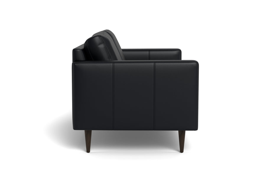 Maverick Leather Apartment Sofa-Fabric Sectional-Tribeca Black Leather-MAK Modern