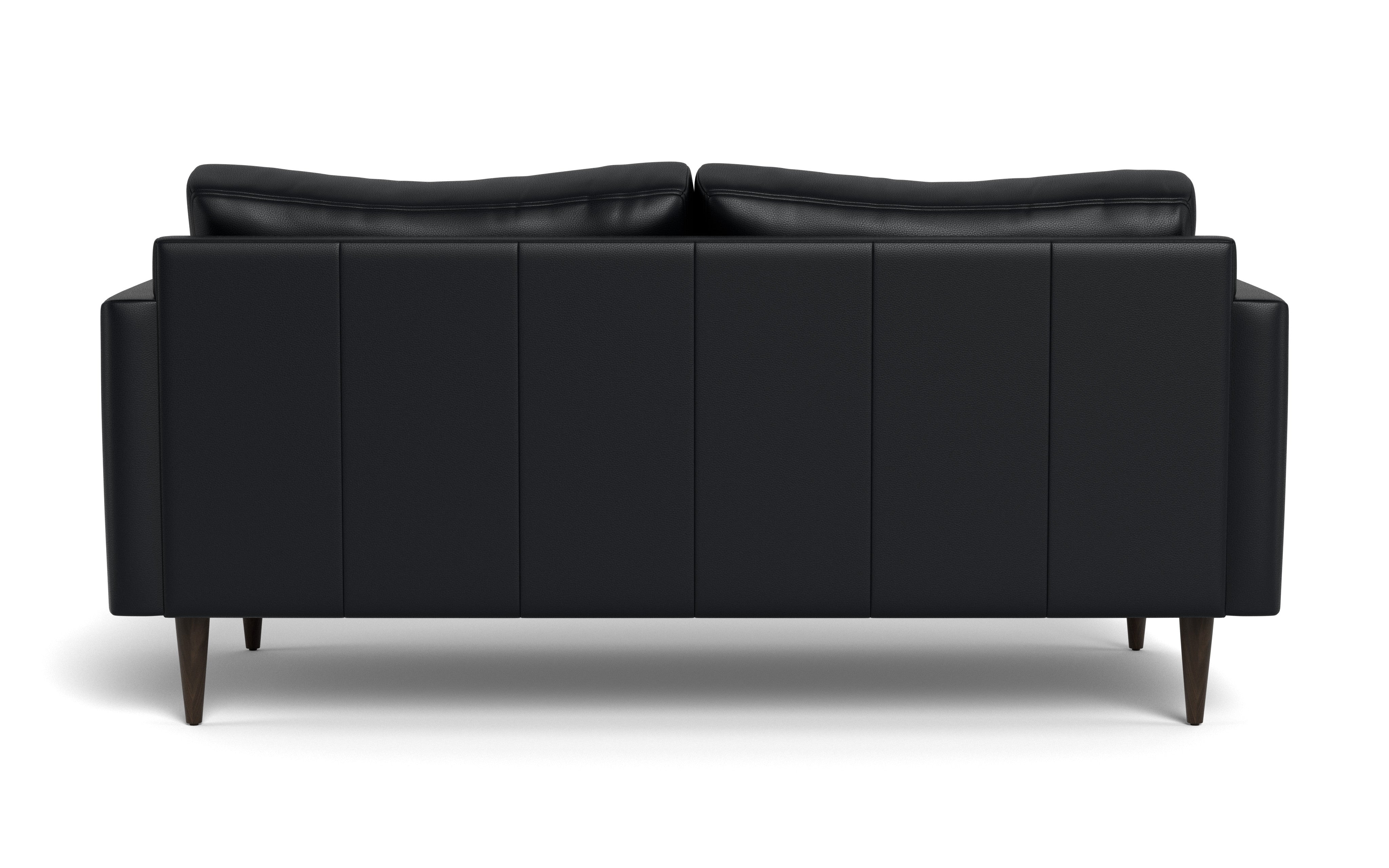Maverick Leather Apartment Sofa-Fabric Sectional-Tribeca Black Leather-MAK Modern