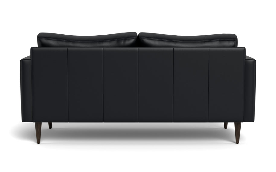 Maverick Leather Apartment Sofa-Fabric Sectional-Tribeca Black Leather-MAK Modern