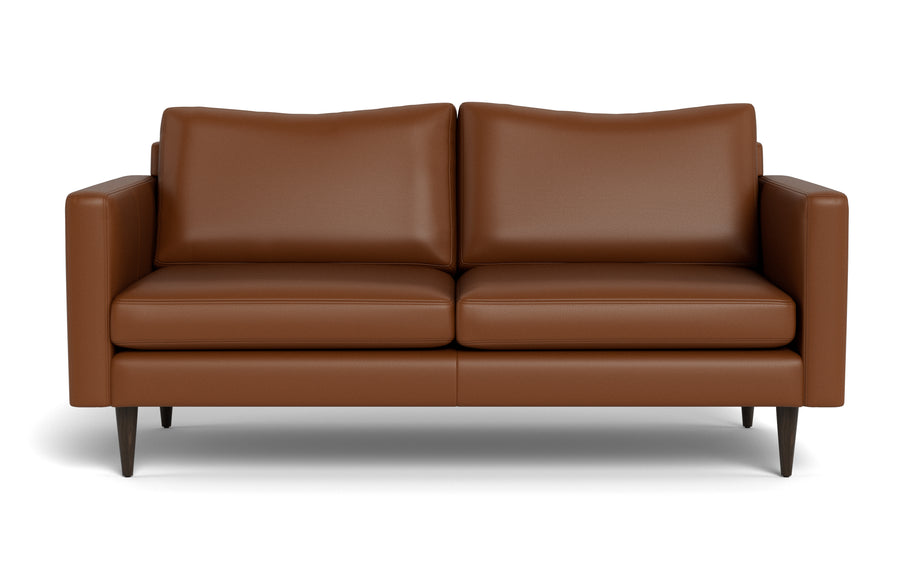 Maverick Leather Apartment Sofa-Fabric Sectional-Tribeca Chestnut Leather-MAK Modern