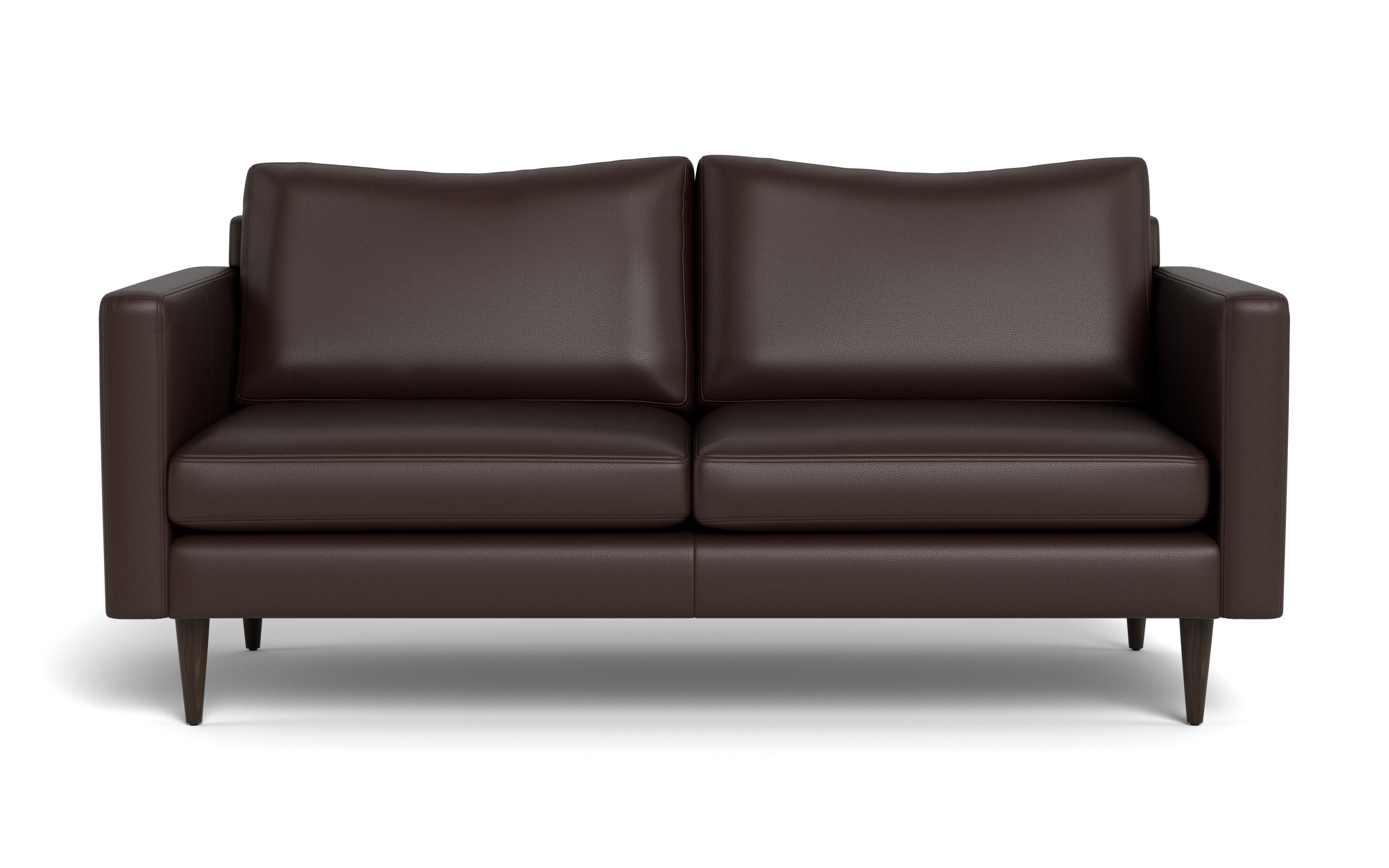 Maverick Leather Apartment Sofa-Fabric Sectional-Tribeca Espresso Leather-MAK Modern
