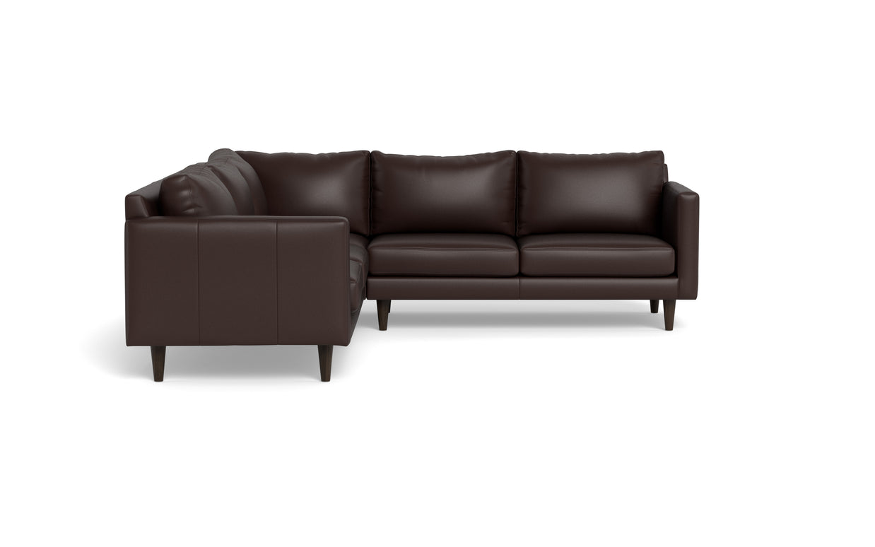 Maverick Leather Corner Sectional-Leather Sofa-Tribeca Espresso Leather-MAK Modern