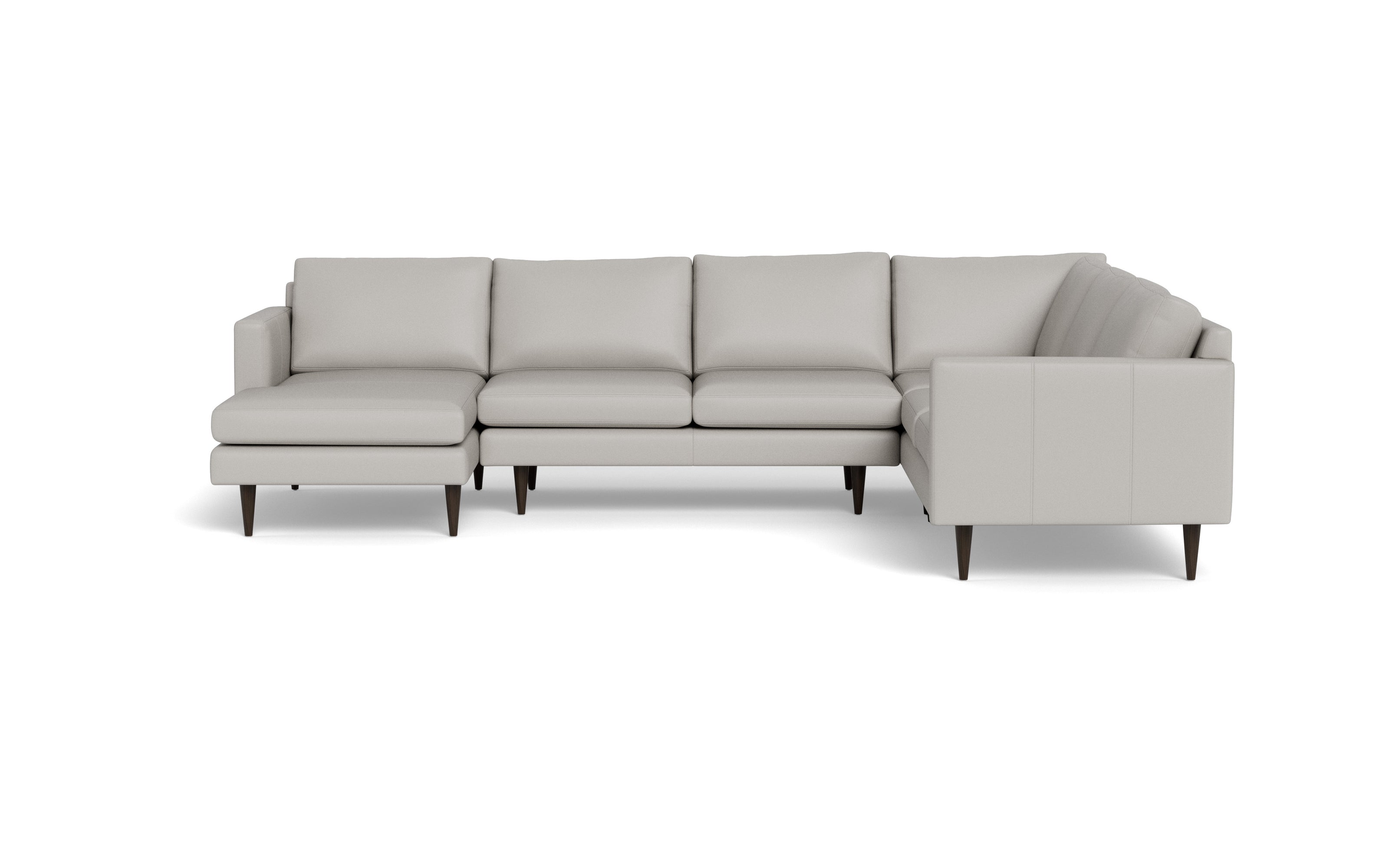 Maverick Leather Corner Sectionals With Left Chaise-Leather Sofa-Tribeca Chelsea-MAK Modern