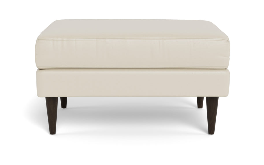Maverick Leather Ottoman-Leather Sofa-Tribeca Cream Leather-MAK Modern