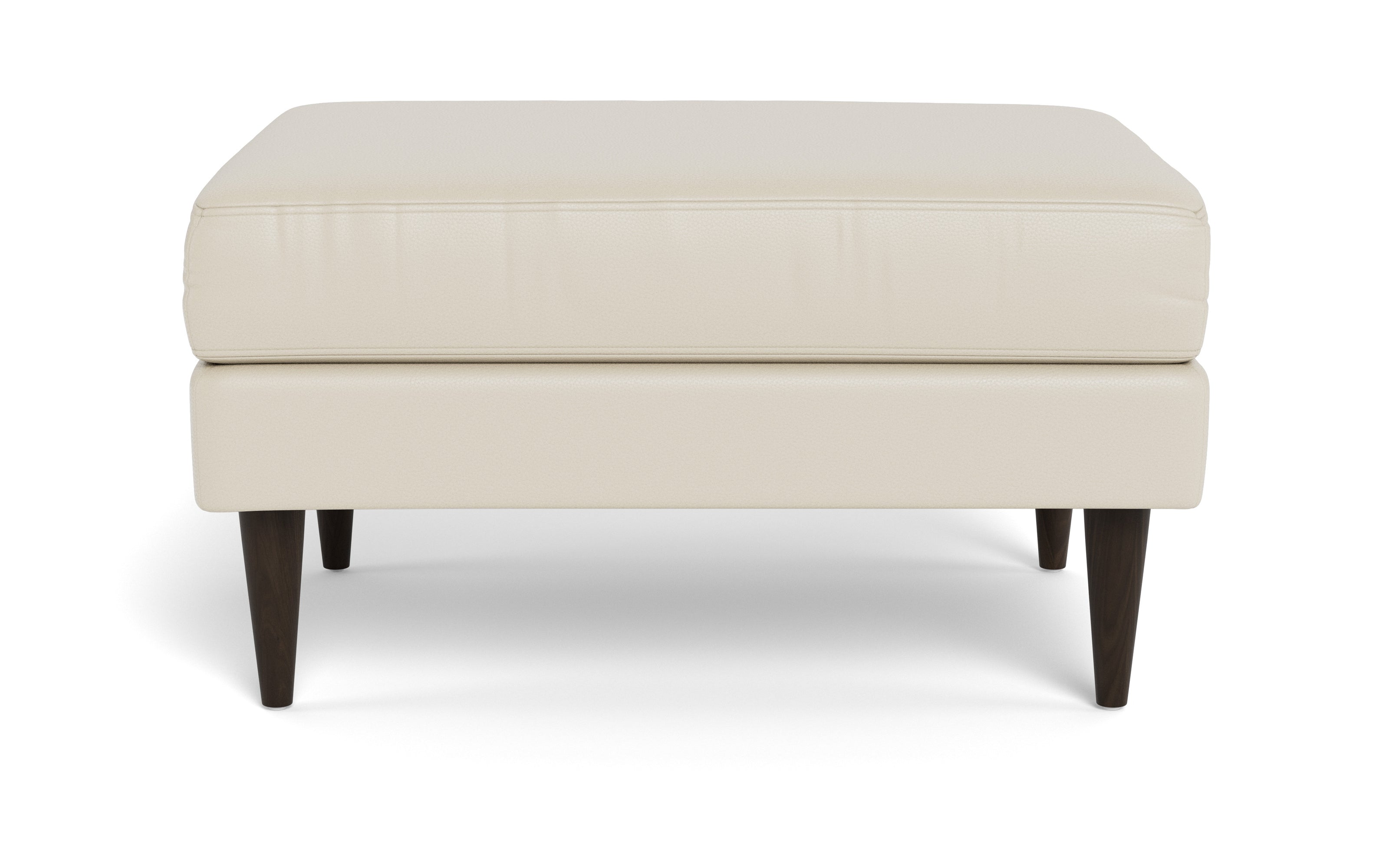 Maverick Leather Ottoman-Leather Sofa-Tribeca Cream Leather-MAK Modern