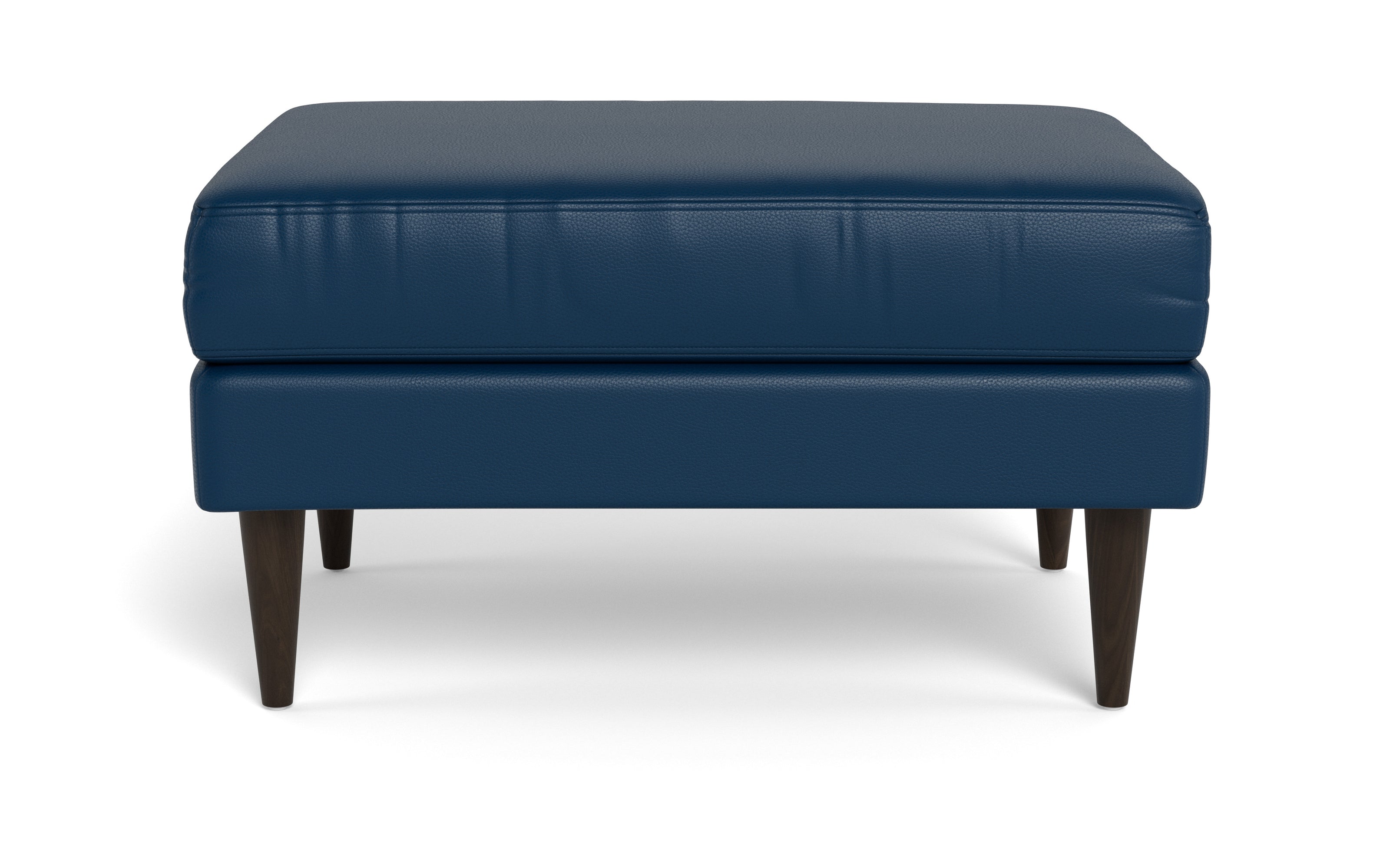 Maverick Leather Ottoman-Leather Sofa-Tribeca Cobalt-MAK Modern