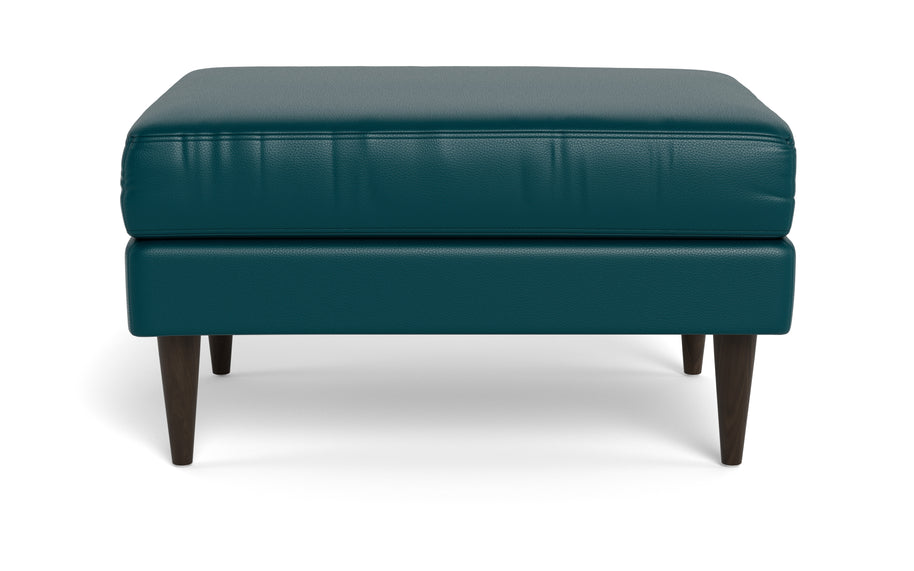 Maverick Leather Ottoman-Leather Sofa-Tribeca Lagoon-MAK Modern