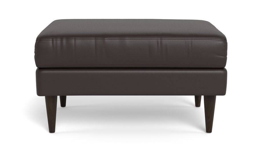 Maverick Leather Ottoman-Leather Sofa-Tribeca Espresso Leather-MAK Modern
