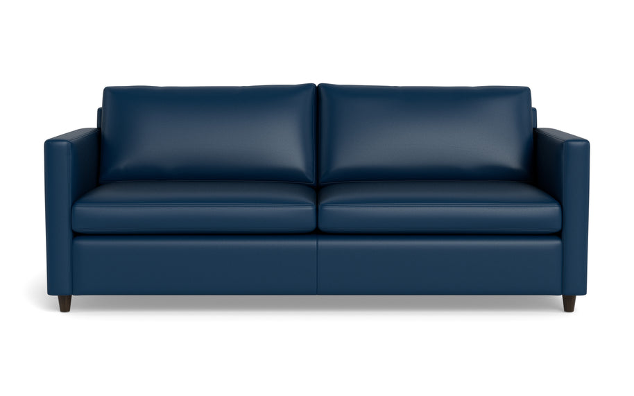 Maverick Leather Queen Sleeper Sofa-Leather Sofa-Tribeca Cobalt-MAK Modern