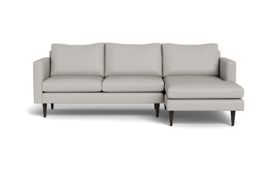 Maverick Leather Right Chaise Sectional-Leather Sofa-Tribeca Chelsea-MAK Modern
