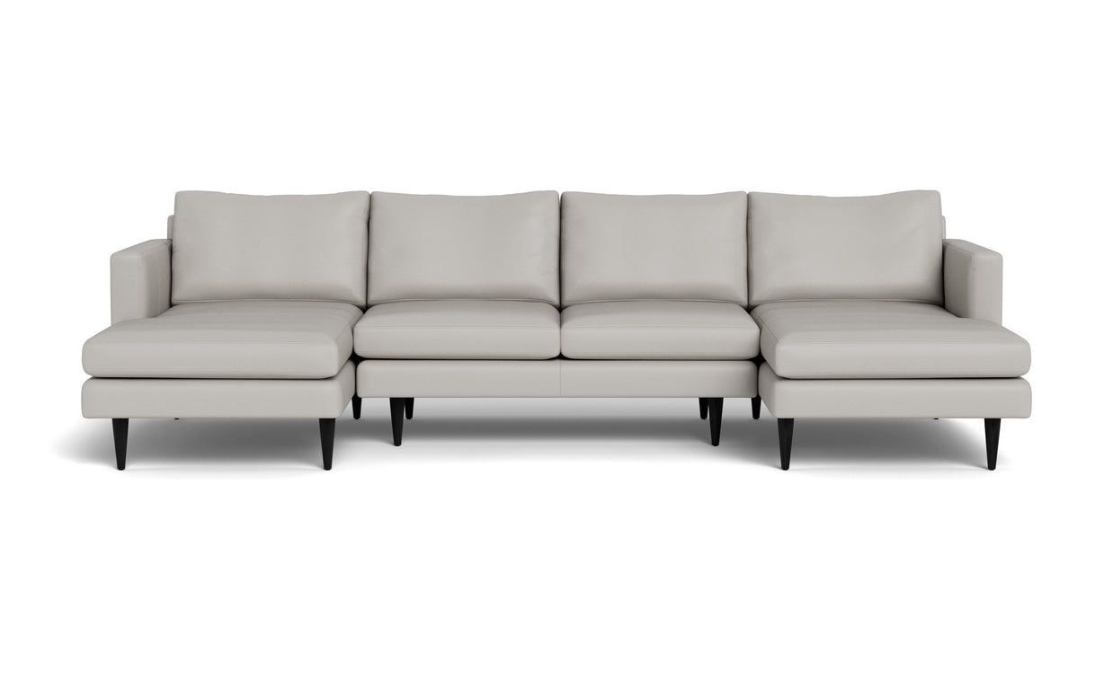 Maverick Leather U Sectional-Fabric Sectional-Tribeca Chelsea-MAK Modern