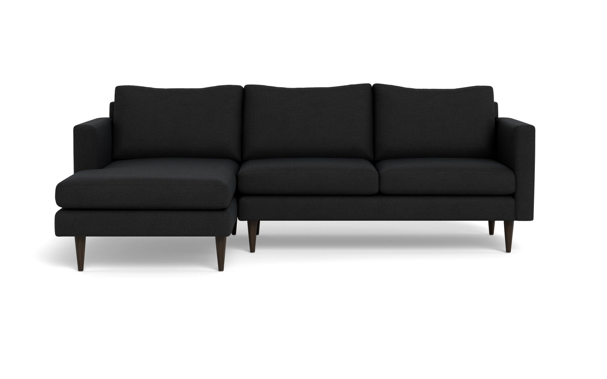 Maverick Left Chaise Sectional-Fabric Sectional-Merit Onyx-MAK Modern
