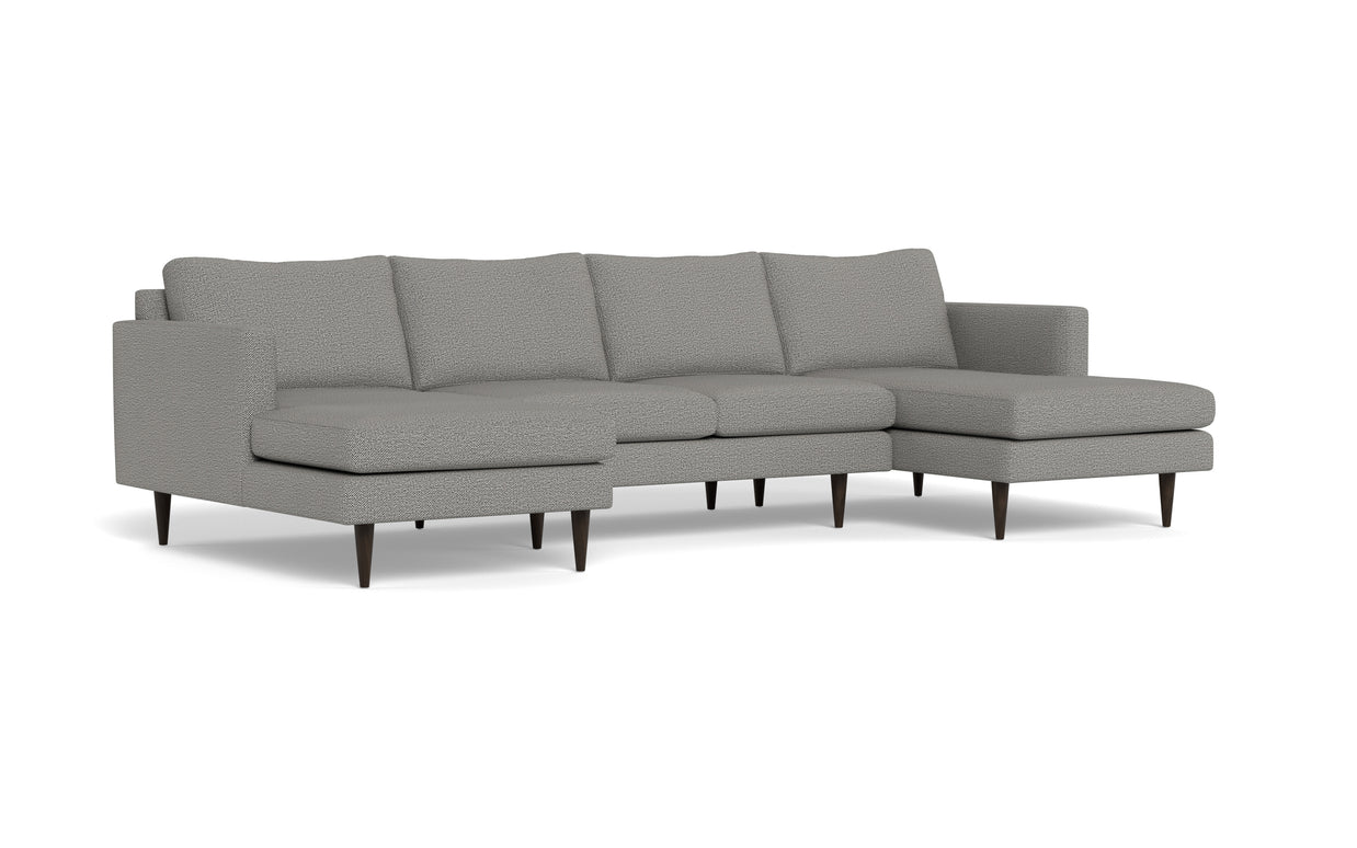Maverick U Sectional-Fabric Sectional-Alley Pepper-MAK Modern
