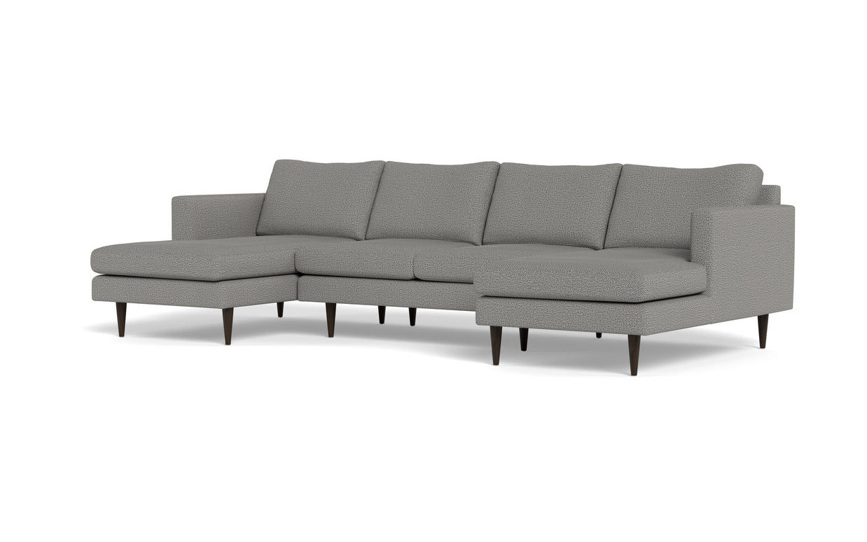Maverick U Sectional-Fabric Sectional-Alley Pepper-MAK Modern