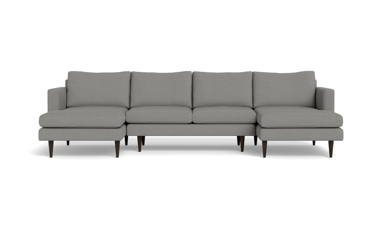 Maverick U Sectional-Fabric Sectional-Alley Pepper-MAK Modern