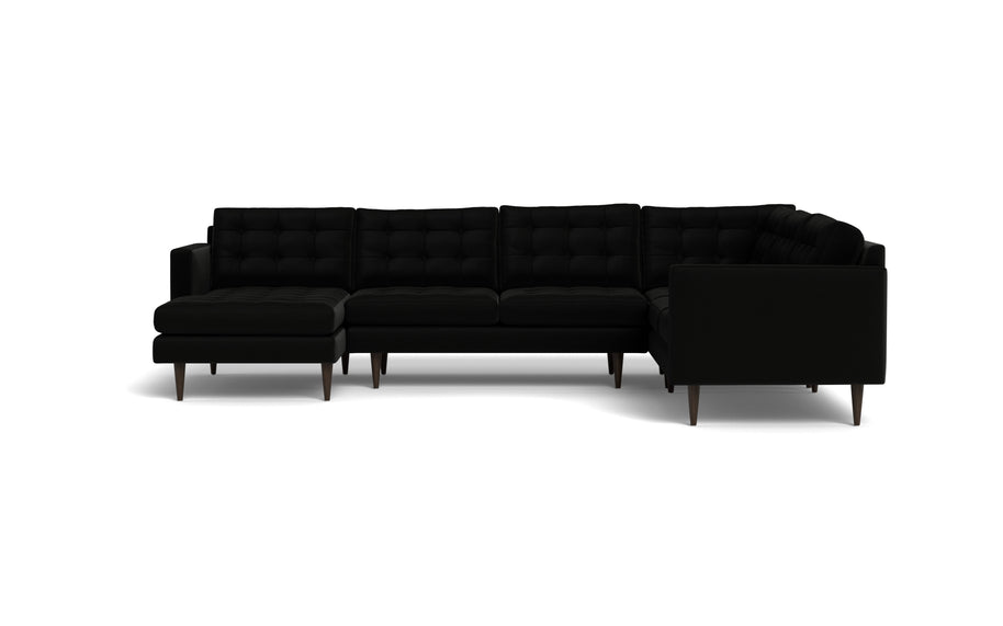 Oakley Corner Sectional With Left Chaise-Fabric Sectional-Superb Gun Metal-MAK Modern