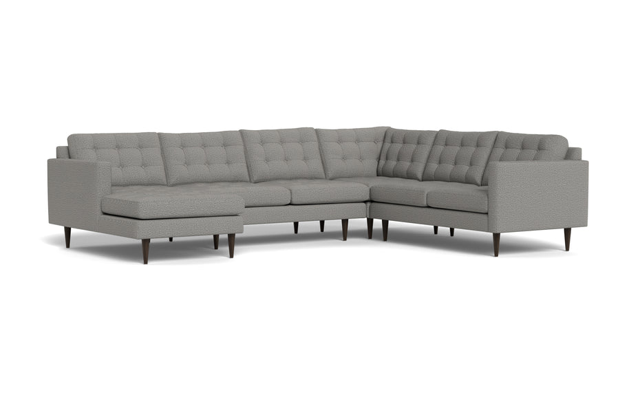 Oakley Corner Sectional With Left Chaise-Fabric Sectional-Alley Pepper-MAK Modern