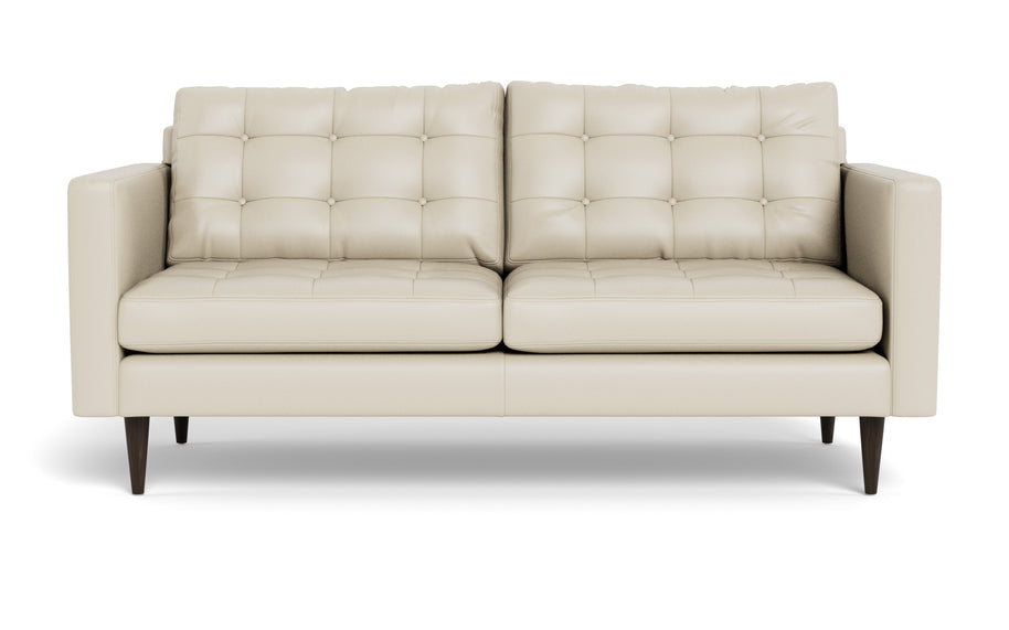 Oakley Leather Apartment Sofa-Fabric Sectional-Tribeca Cream Leather-MAK Modern