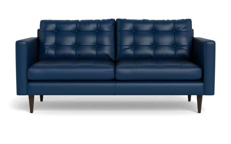 Oakley Leather Apartment Sofa-Fabric Sectional-Tribeca Cobalt-MAK Modern