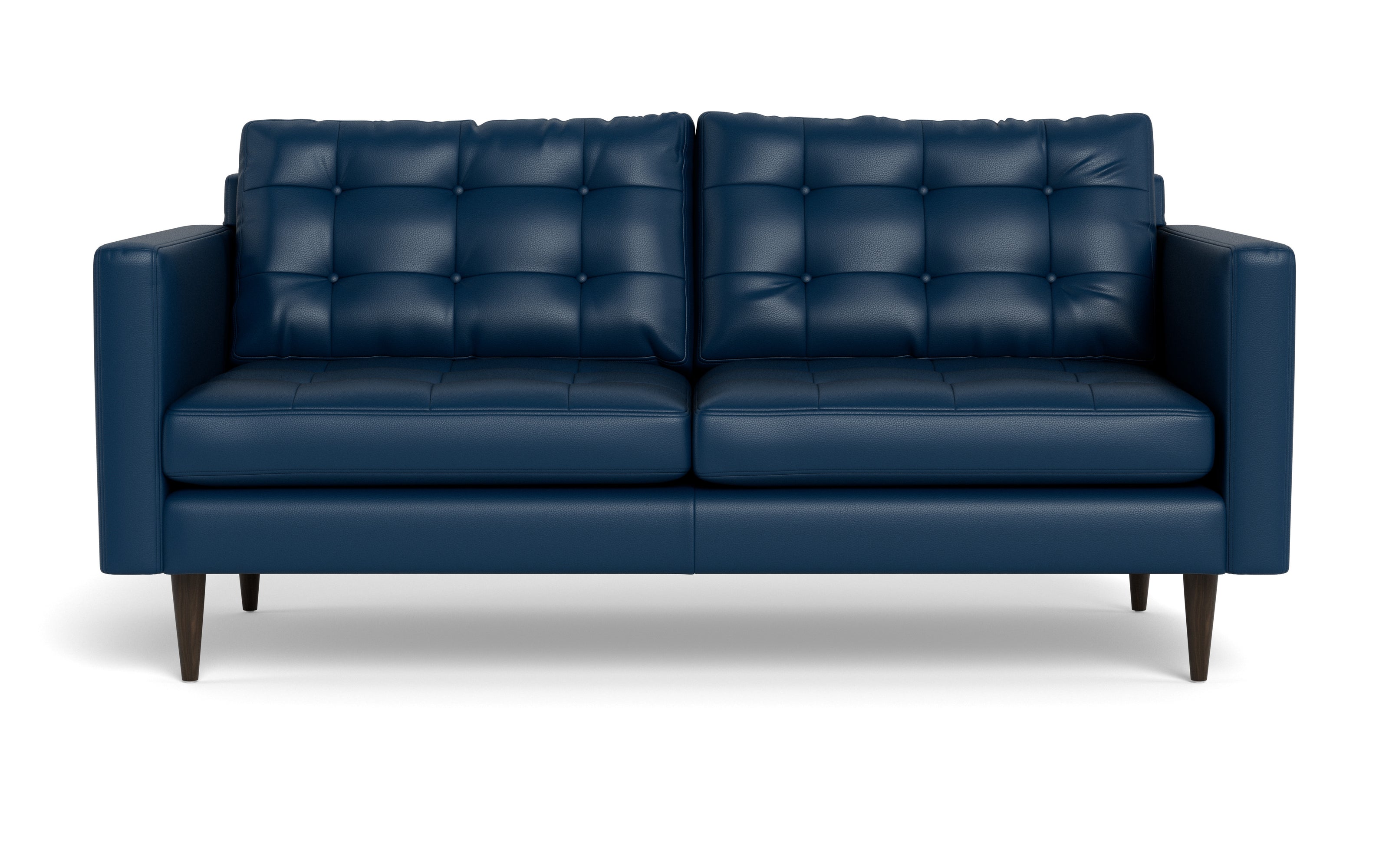 Oakley Leather Apartment Sofa-Fabric Sectional-Tribeca Cobalt-MAK Modern