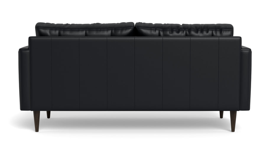 Oakley Leather Apartment Sofa-Fabric Sectional-Tribeca Black Leather-MAK Modern
