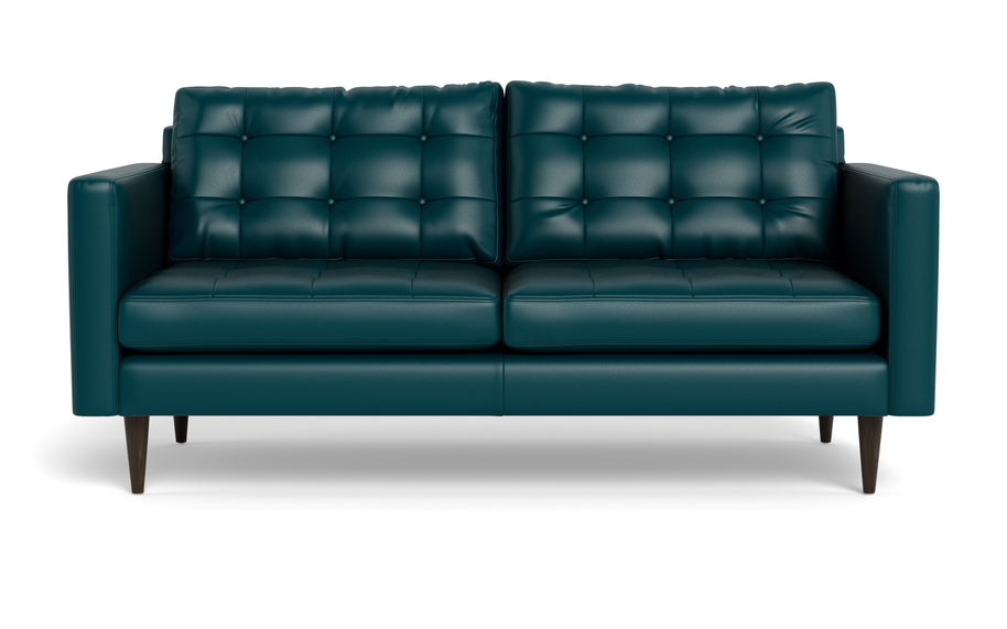 Oakley Leather Apartment Sofa-Fabric Sectional-Tribeca Lagoon-MAK Modern