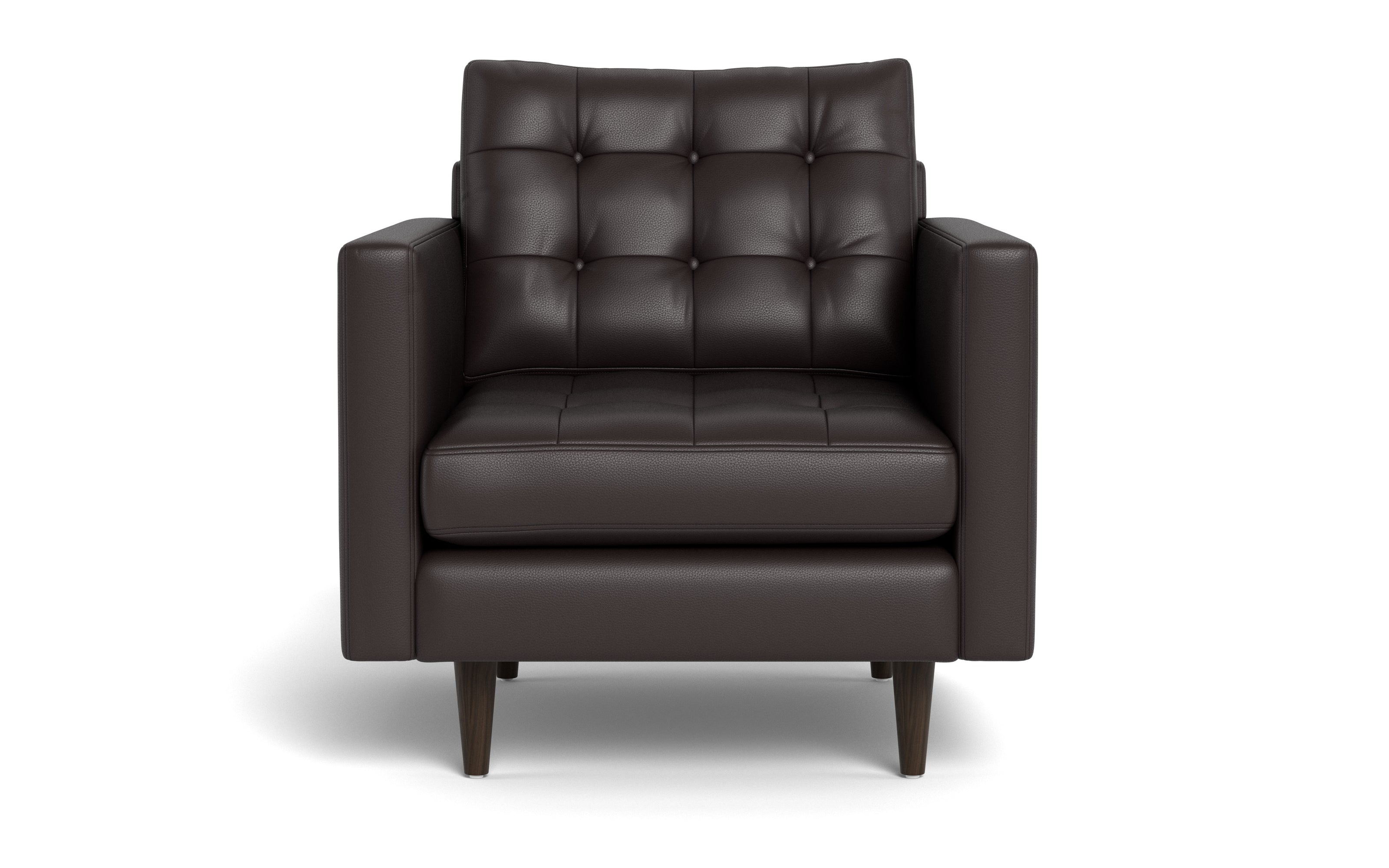 Oakley Leather Arm Chair-Fabric Sectional-Tribeca Quarry Leather-MAK Modern