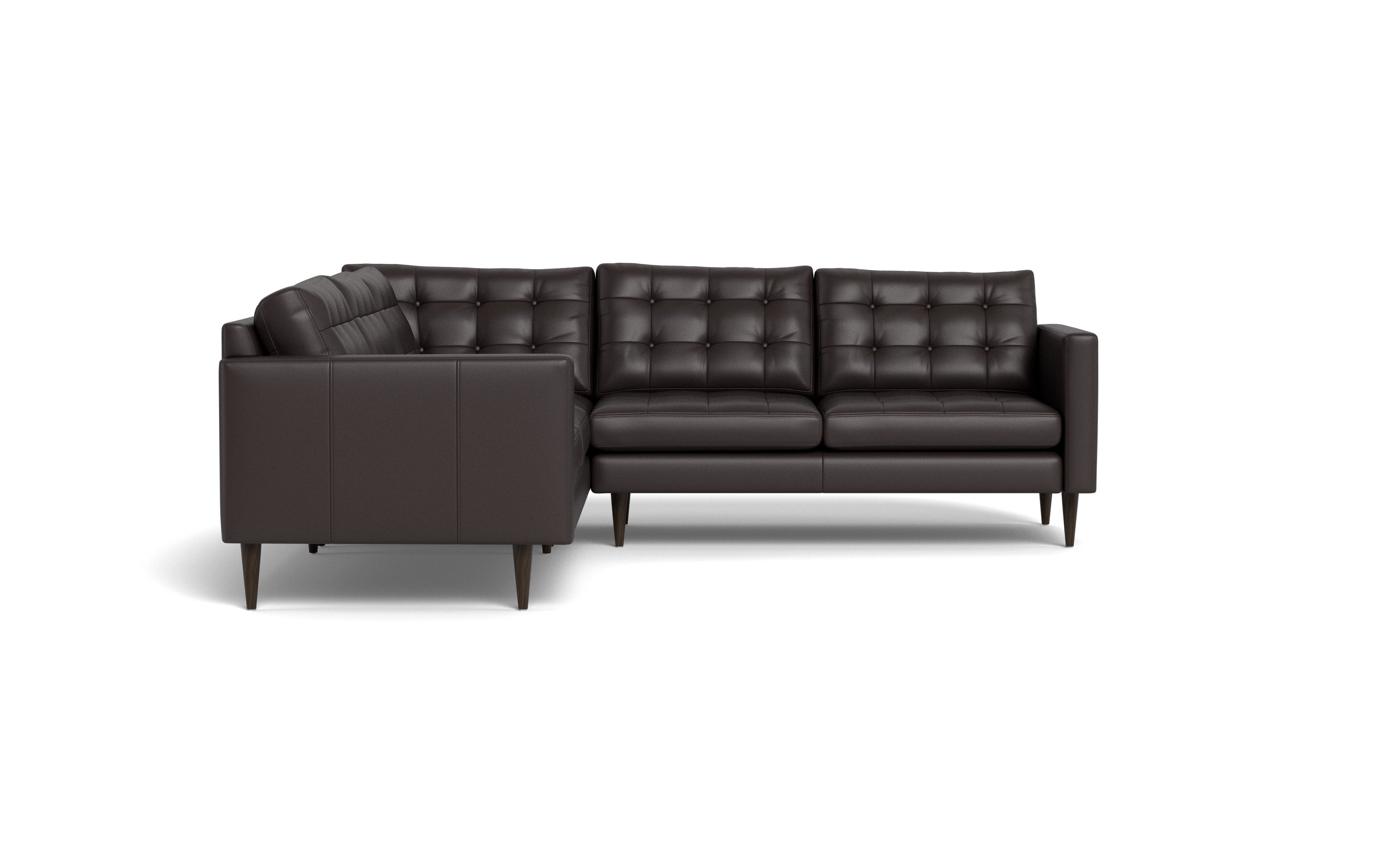 Oakley Leather Corner Sectional-Fabric Sectional-Tribeca Quarry Leather-MAK Modern