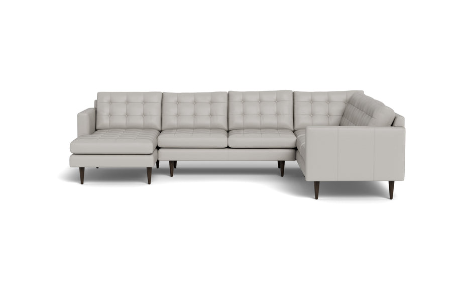 Oakley Leather Corner Sectional With Left Chaise-Fabric Sectional-Tribeca Chelsea-MAK Modern