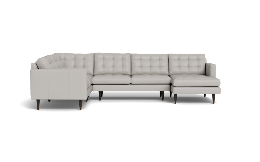 Oakley Leather Corner Sectional With Right Chaise-Fabric Sectional-Tribeca Chelsea-MAK Modern