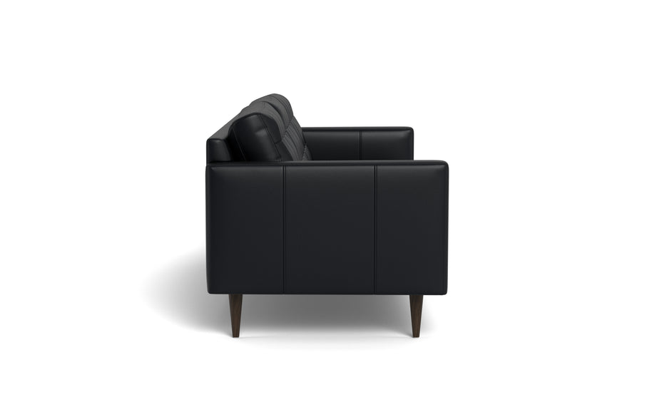 Oakley Leather Estate Sofa-Fabric Sectional-Tribeca Black Leather-MAK Modern