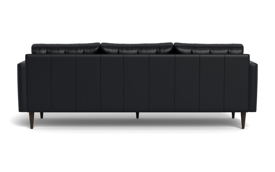 Oakley Leather Estate Sofa-Fabric Sectional-Tribeca Black Leather-MAK Modern
