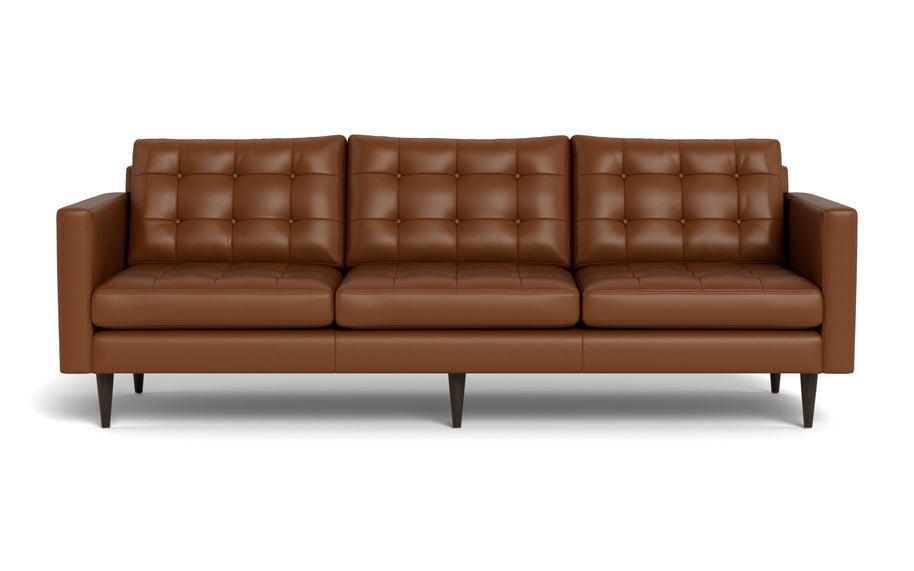 Oakley Leather Estate Sofa-Fabric Sectional-Tribeca Chestnut Leather-MAK Modern