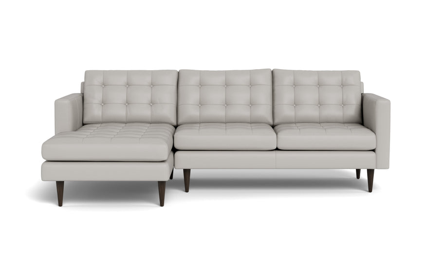 Oakley Leather Left Chaise Sectional-Fabric Sectional-Tribeca Chelsea-MAK Modern