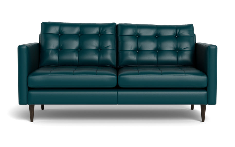Oakley Leather Loveseat-Fabric Sectional-Tribeca Lagoon-MAK Modern