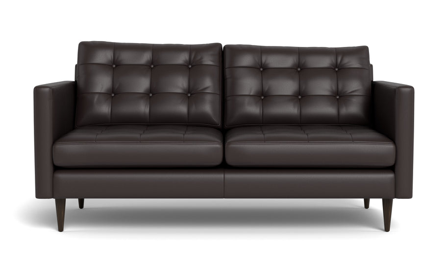 Oakley Leather Loveseat-Fabric Sectional-Tribeca Quarry Leather-MAK Modern