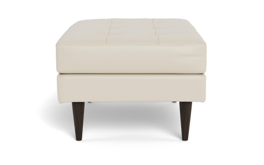 Oakley Leather Ottoman-Fabric Sectional-Tribeca Cream Leather-MAK Modern