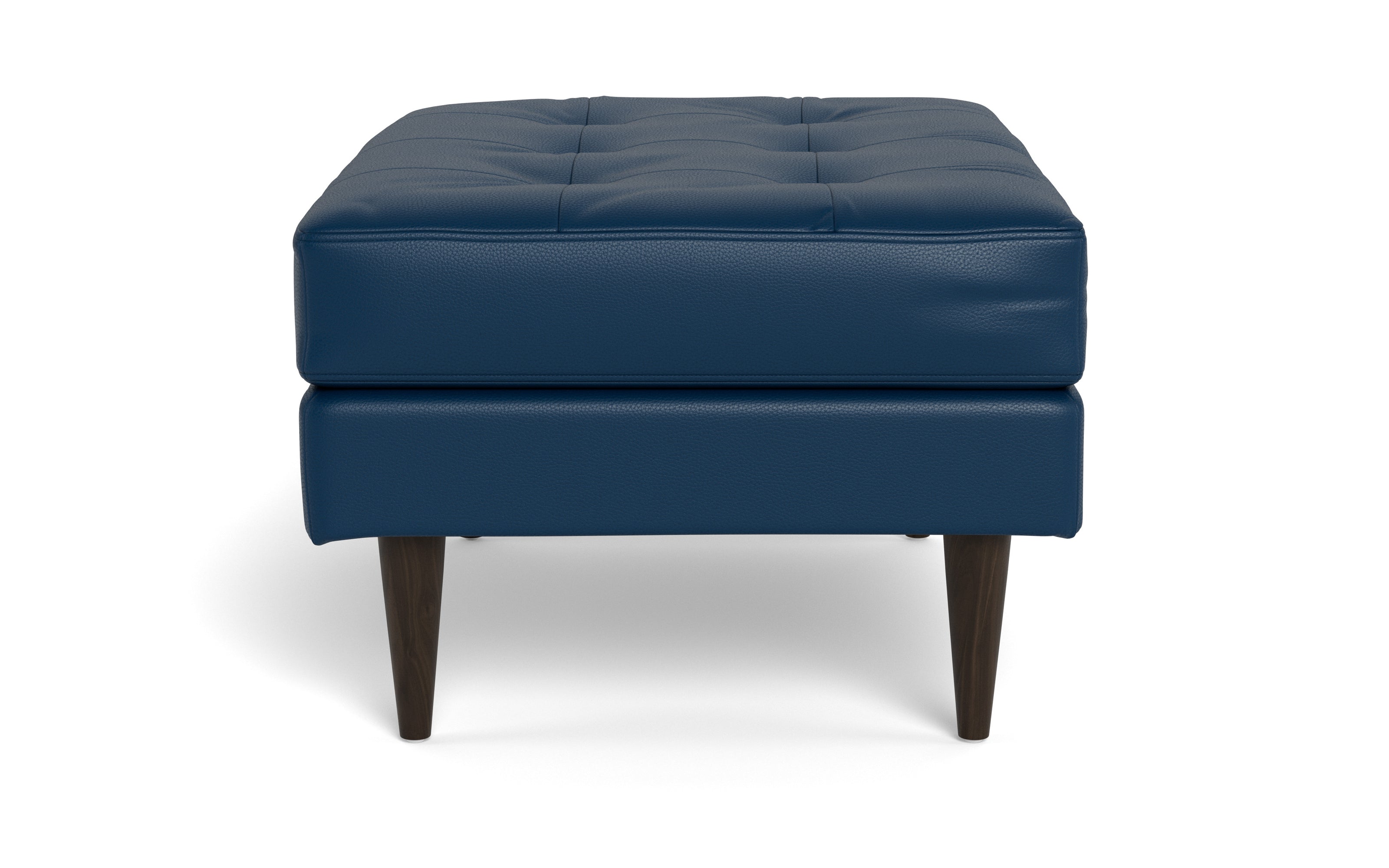 Oakley Leather Ottoman-Fabric Sectional-Tribeca Cobalt-MAK Modern